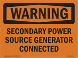 Secondary Power Source Generator Connected