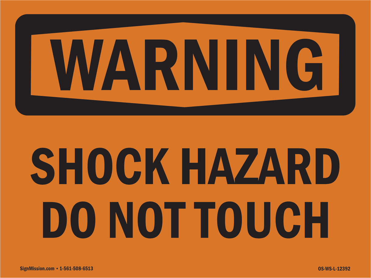 Shock Hazard Do Not Touch