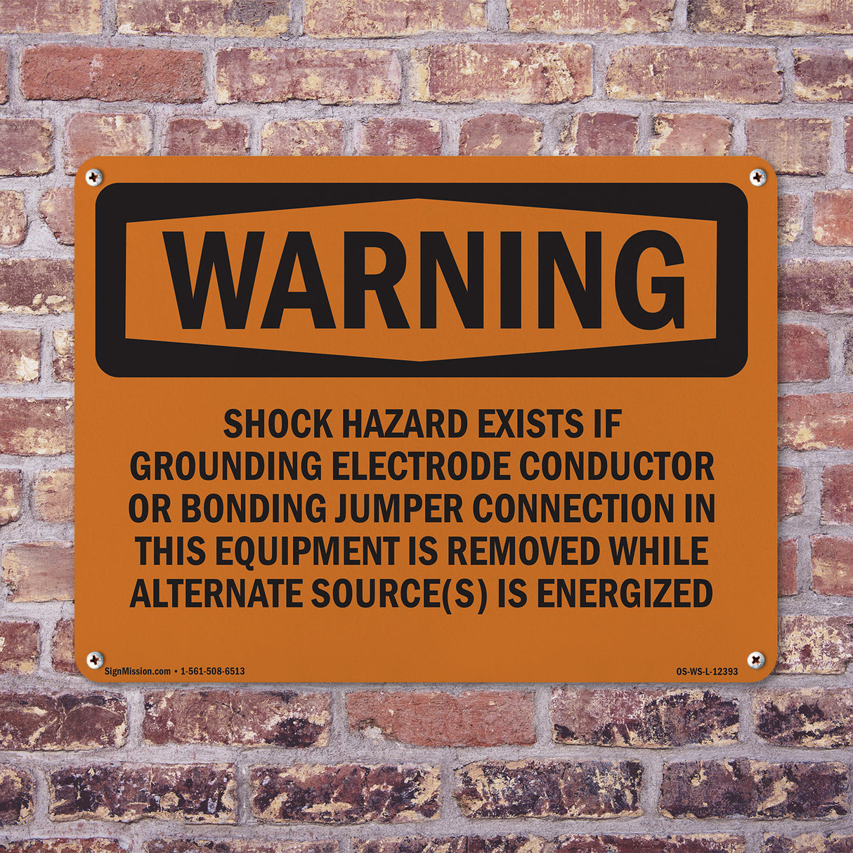 Shock Hazard Exists If Grounding Electrode