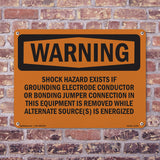 Shock Hazard Exists If Grounding Electrode