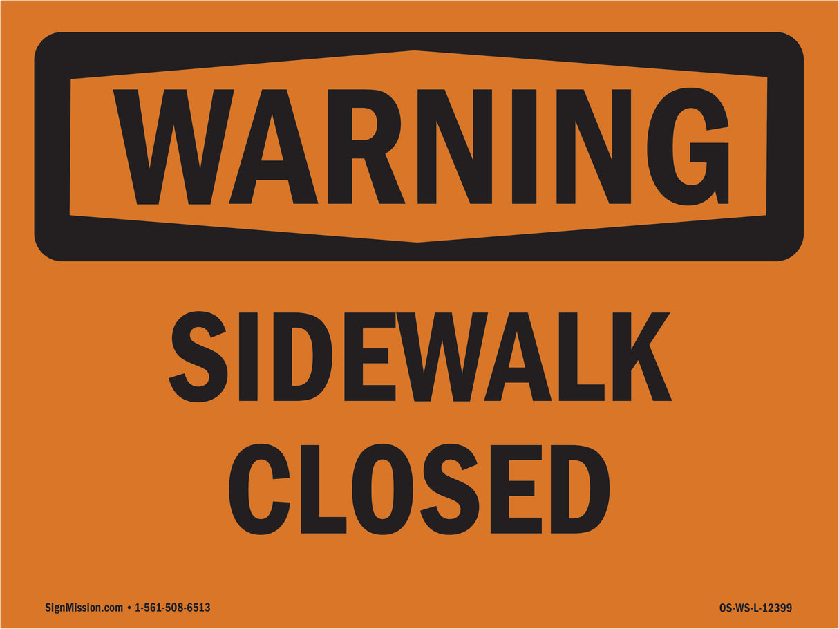 Sidewalk Closed