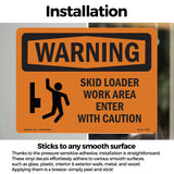 Skid Loader Work Area Enter With Symbol