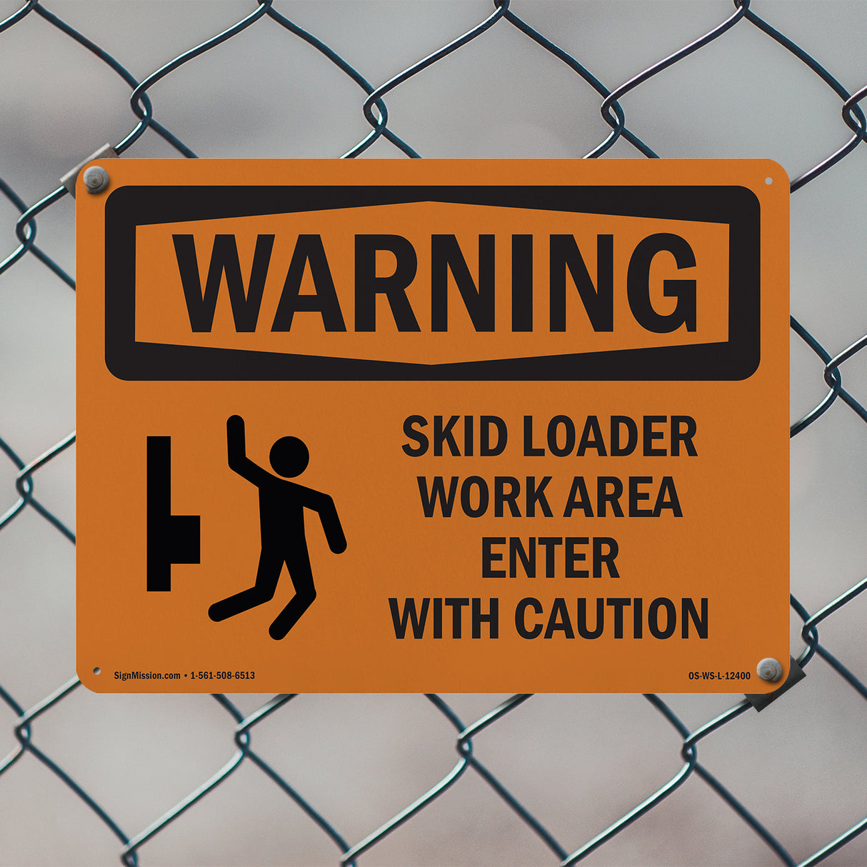 Skid Loader Work Area Enter With Symbol