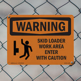 Skid Loader Work Area Enter With Symbol