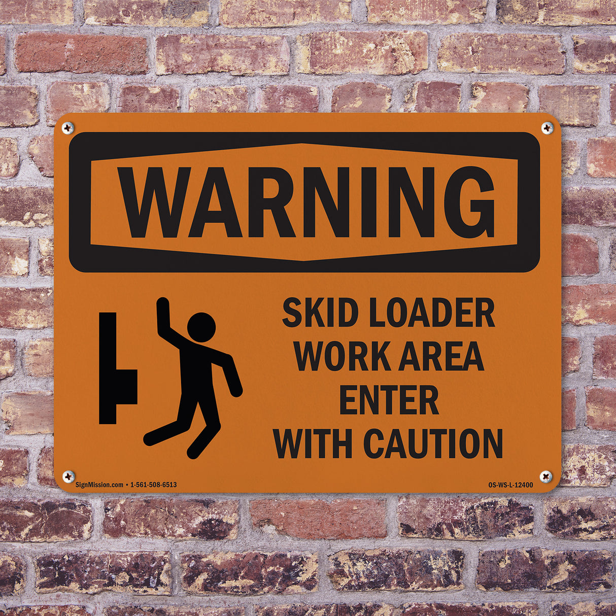 Skid Loader Work Area Enter With Symbol