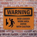 Skid Loader Work Area Enter With Symbol