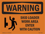 Skid Loader Work Area Enter With Symbol