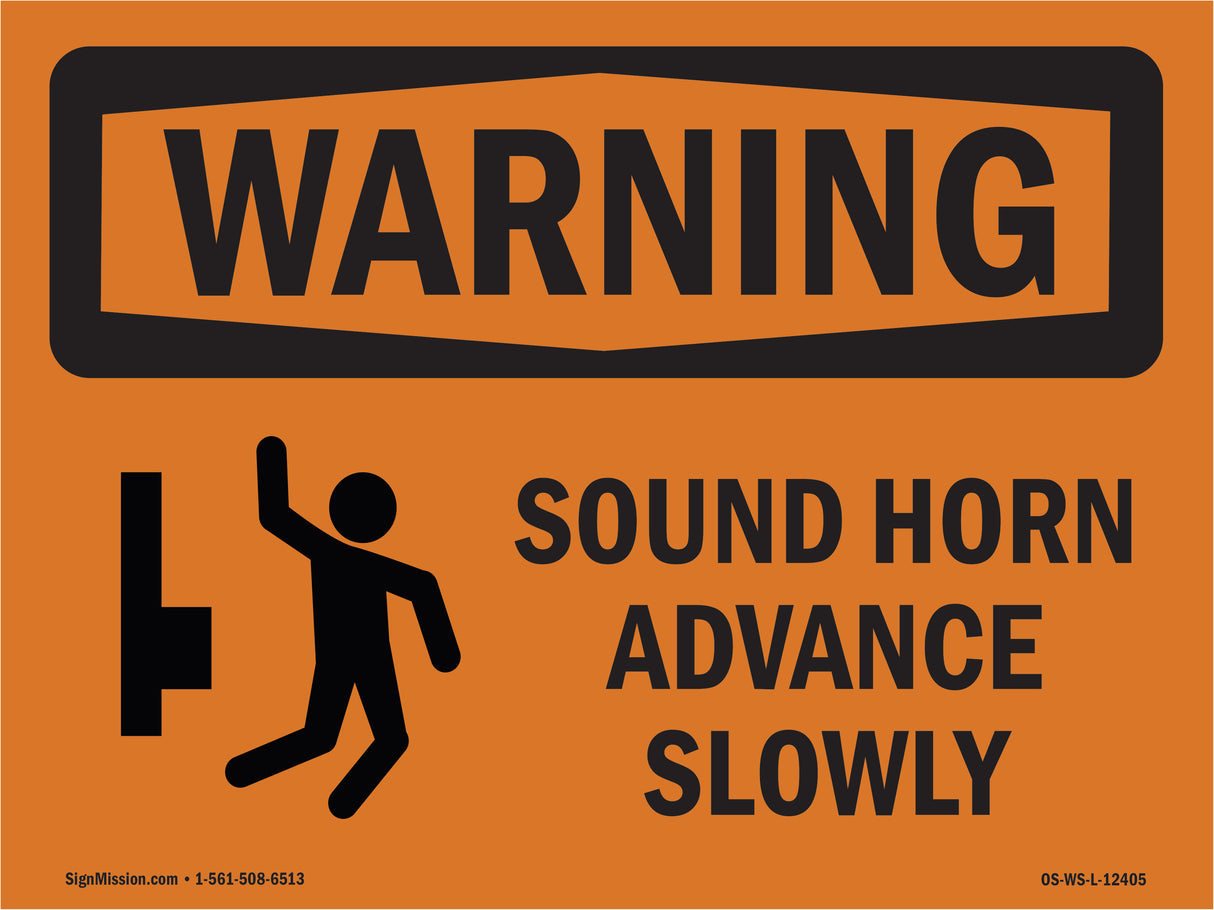 Sound Horn Advance Slowly With Symbol