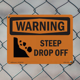 Steep Drop Off With Symbol