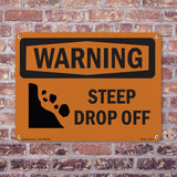Steep Drop Off With Symbol