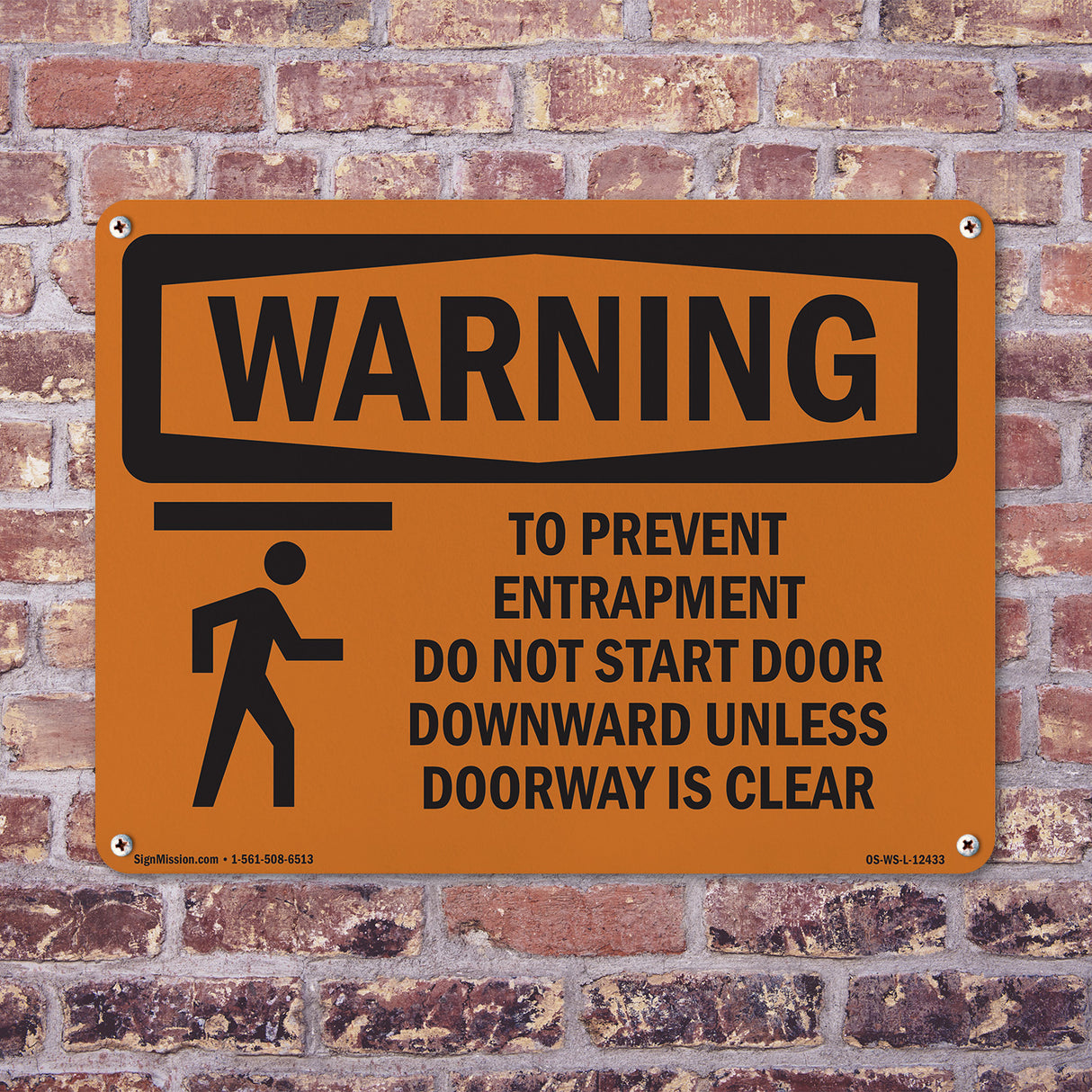 To Prevent Entrapment Do Not With Symbol