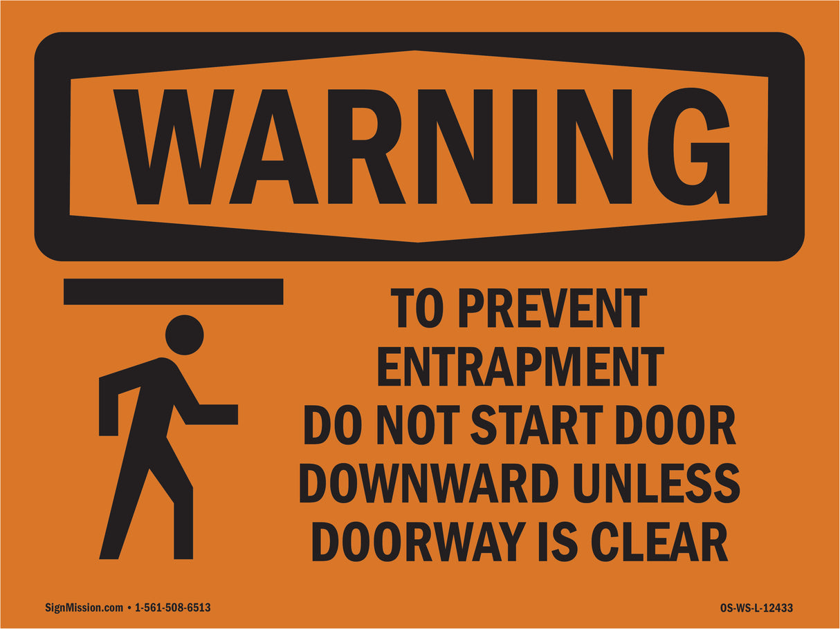 To Prevent Entrapment Do Not With Symbol