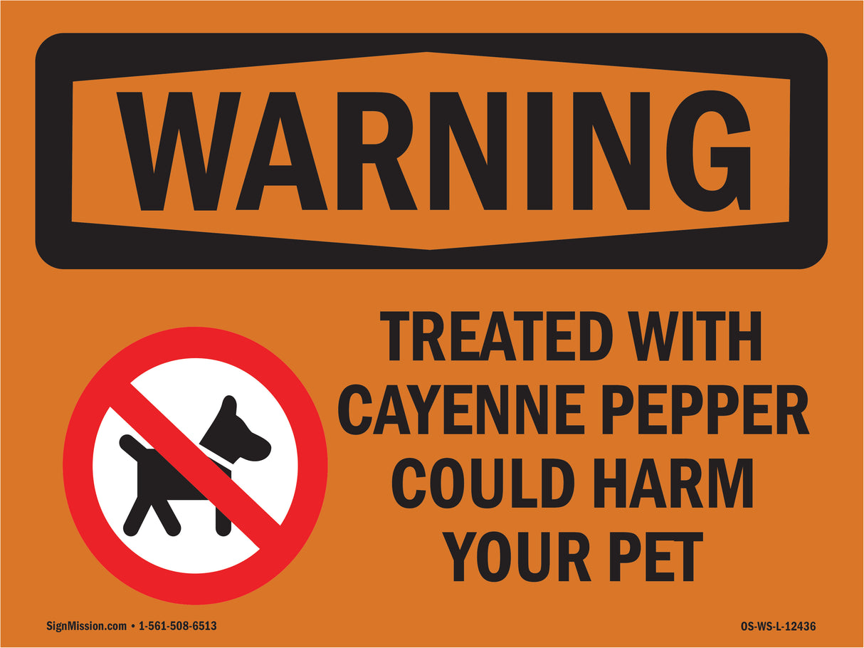 Treated With Cayenne Pepper With Symbol