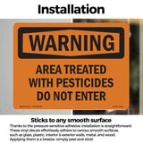 Treated With Pesticides Do Not Enter