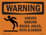 Uneven Ground Rocks, Holes, With Symbol
