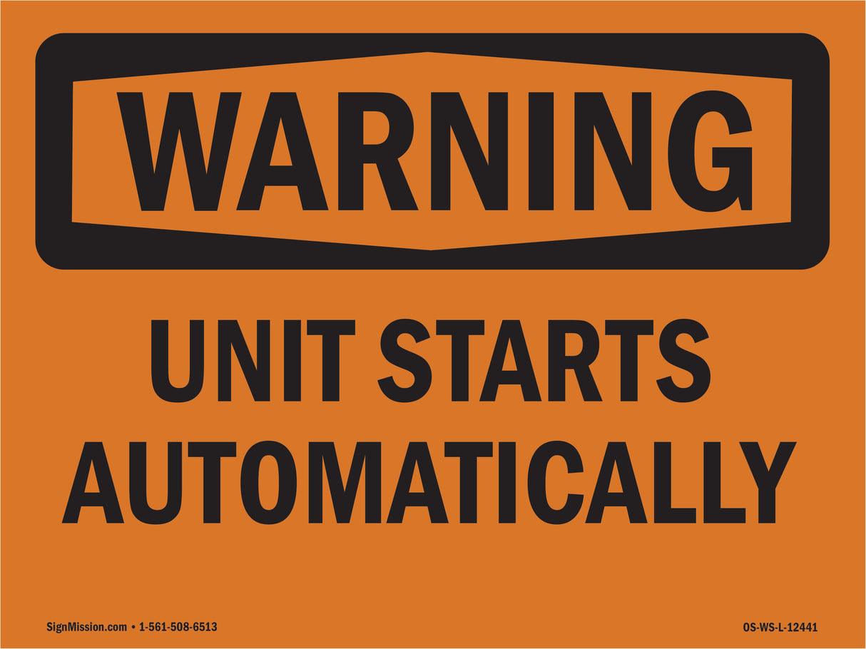Unit Starts Automatically