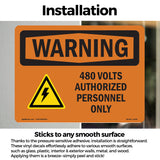 480 Volts Authorized With Symbol