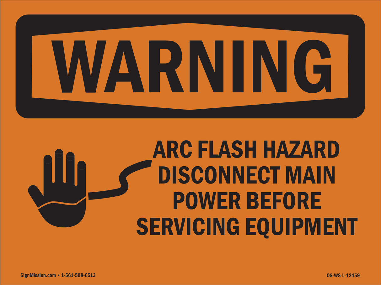 Arc Flash Hazard Disconnect Main Power