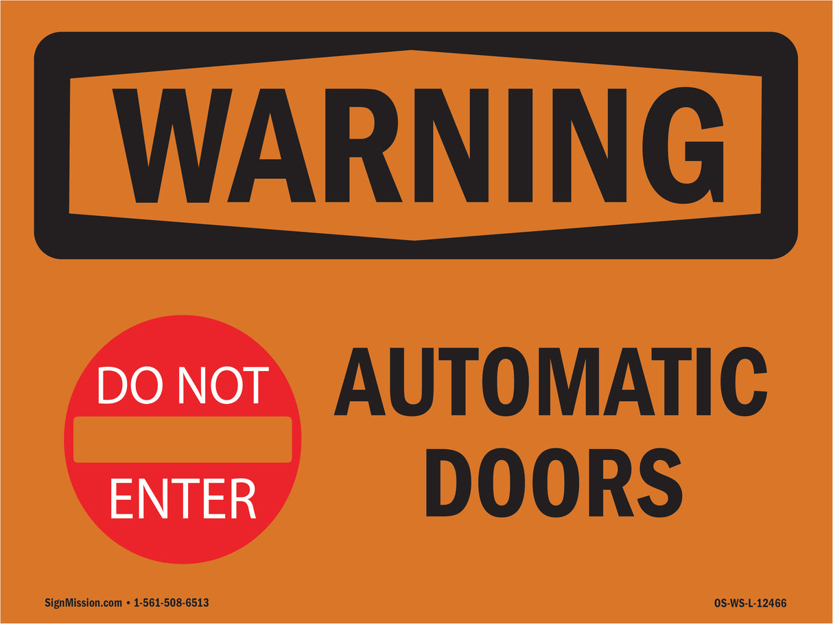 Automatic Door With Symbol