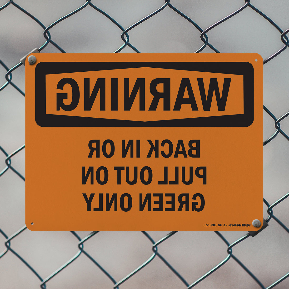 Back In Or Pull Out On Green Only