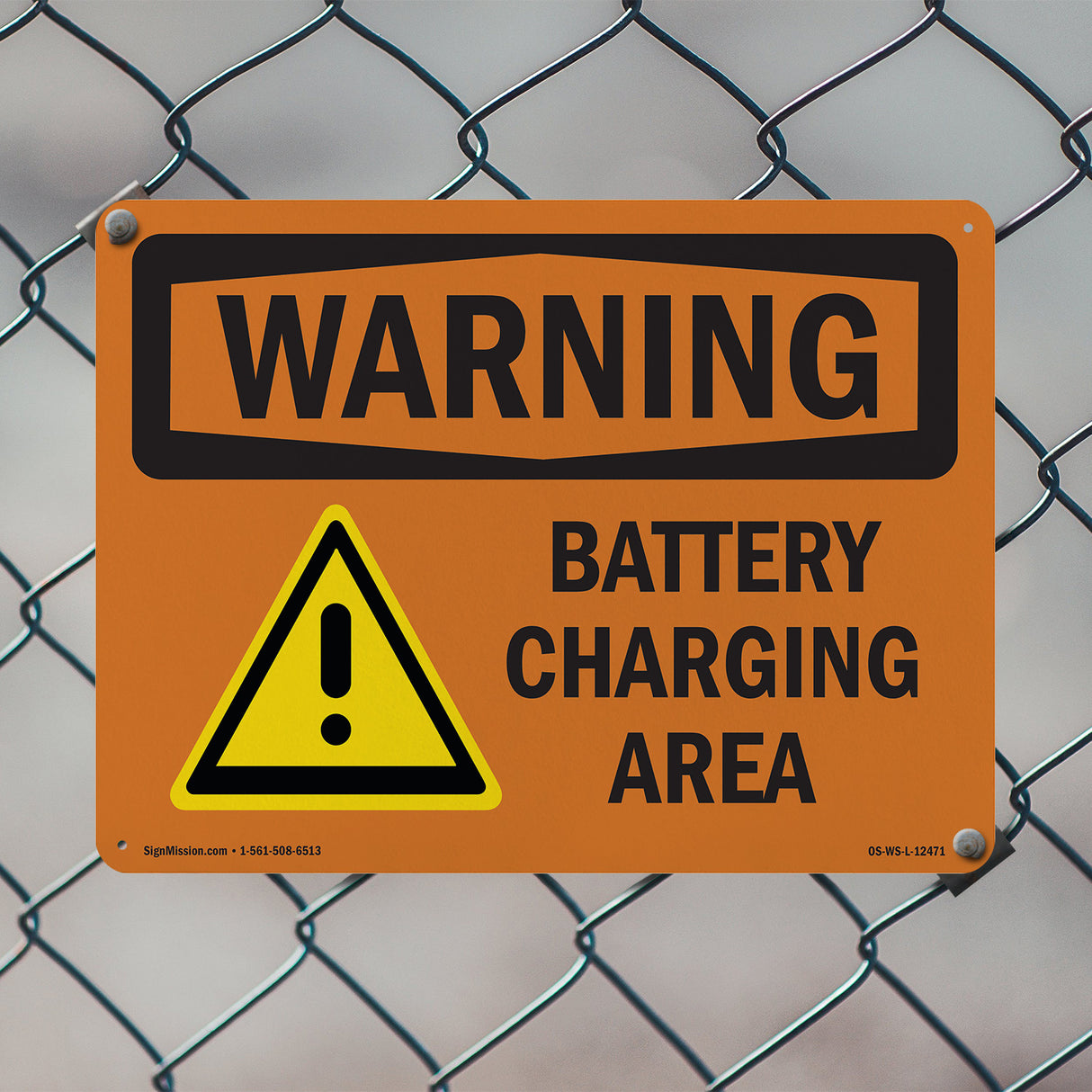 Battery Charging Area Bilingual