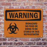 Biohazard No Food Or Drink