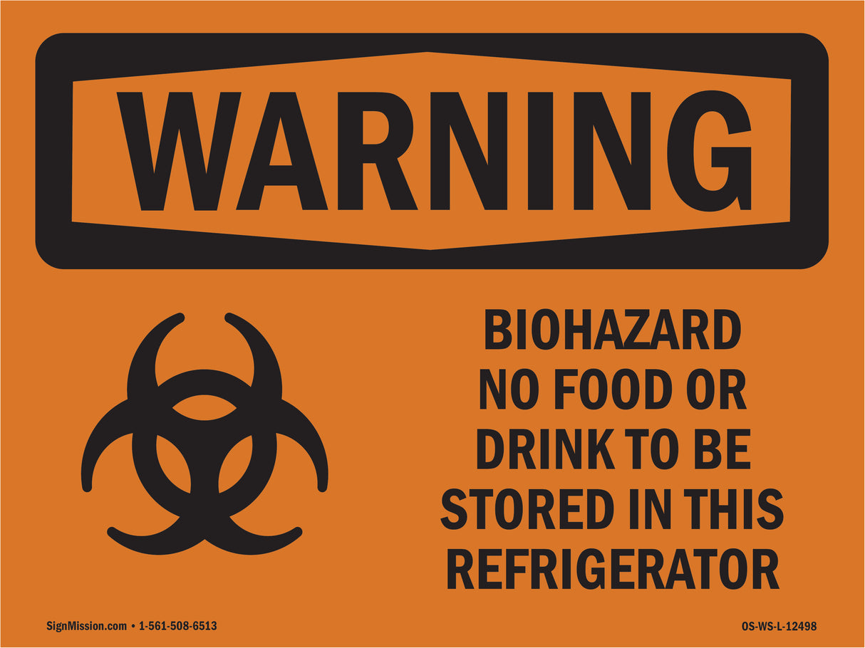 Biohazard No Food Or Drink