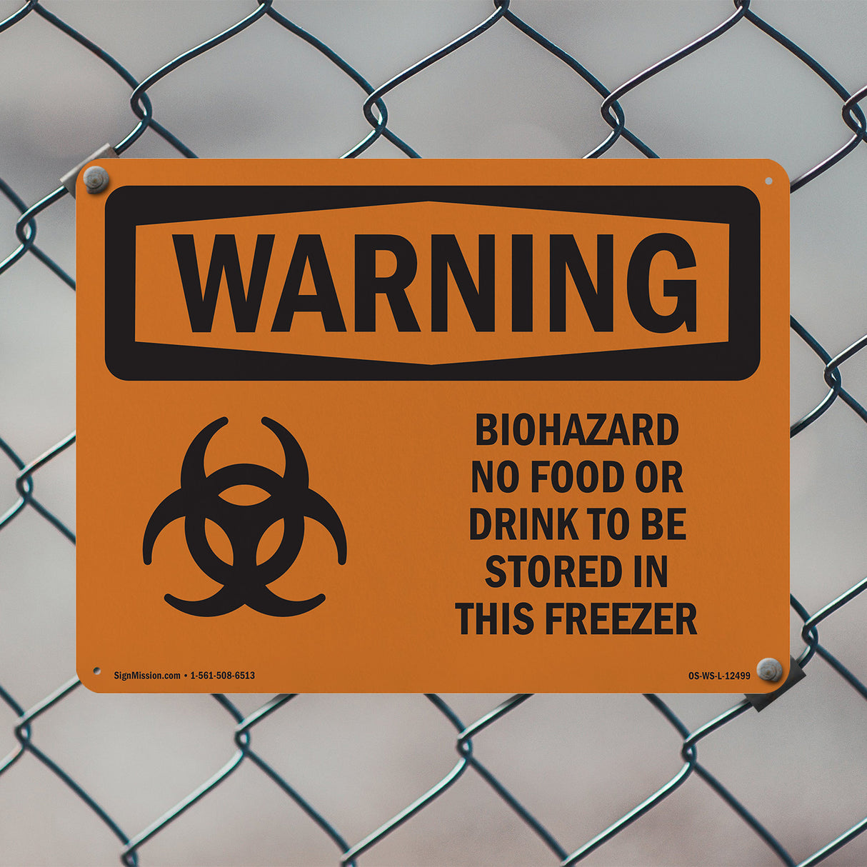Biohazard No Food Or Drink Bilingual