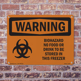 Biohazard No Food Or Drink Bilingual