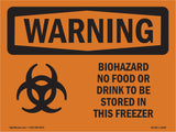 Biohazard No Food Or Drink Bilingual