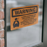 Carbon Dioxide Gas Fire With Symbol