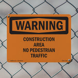 Construction Area No Pedestrian