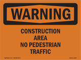 Construction Area No Pedestrian