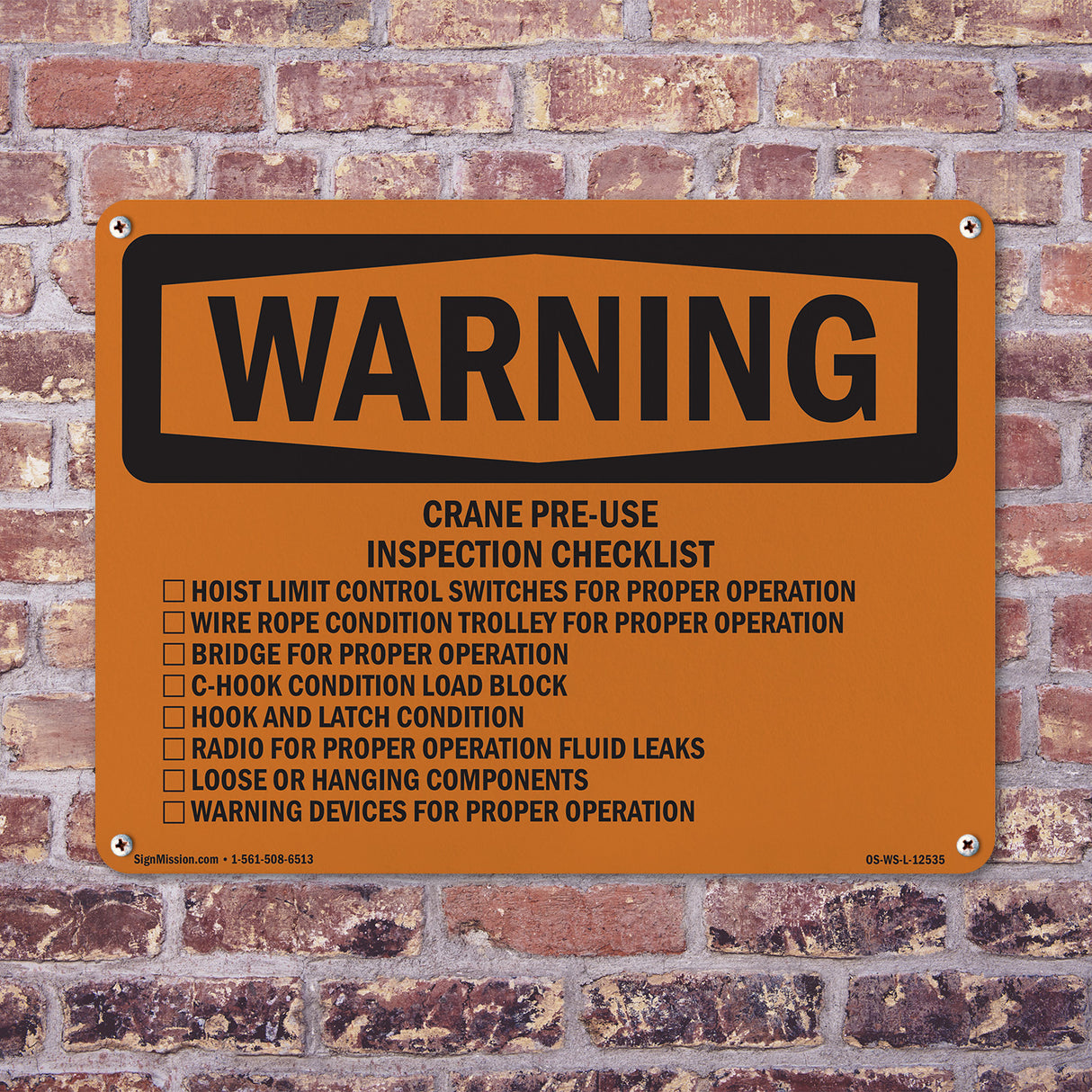 Crane Pre-Use Inspection