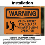 Crush Hazard Stay Clear