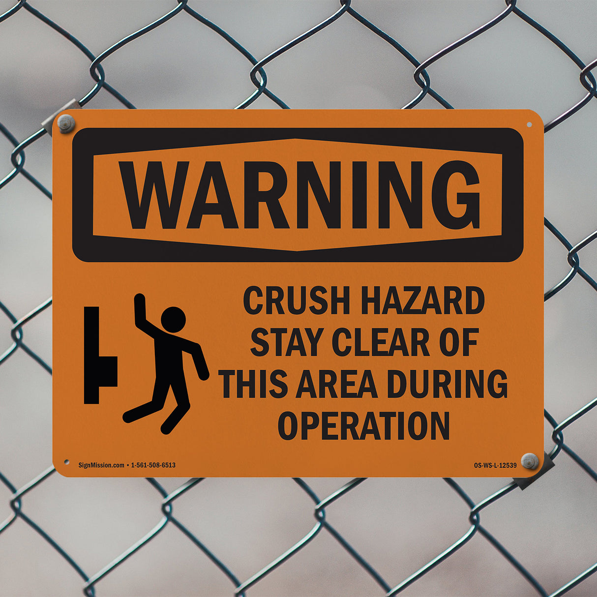 Crush Hazard Stay Clear