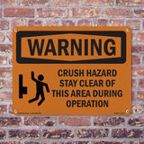 Crush Hazard Stay Clear