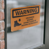 Crushing Hazard Outriggers Stand Clear