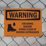 Crushing Hazard Outriggers Stand Clear