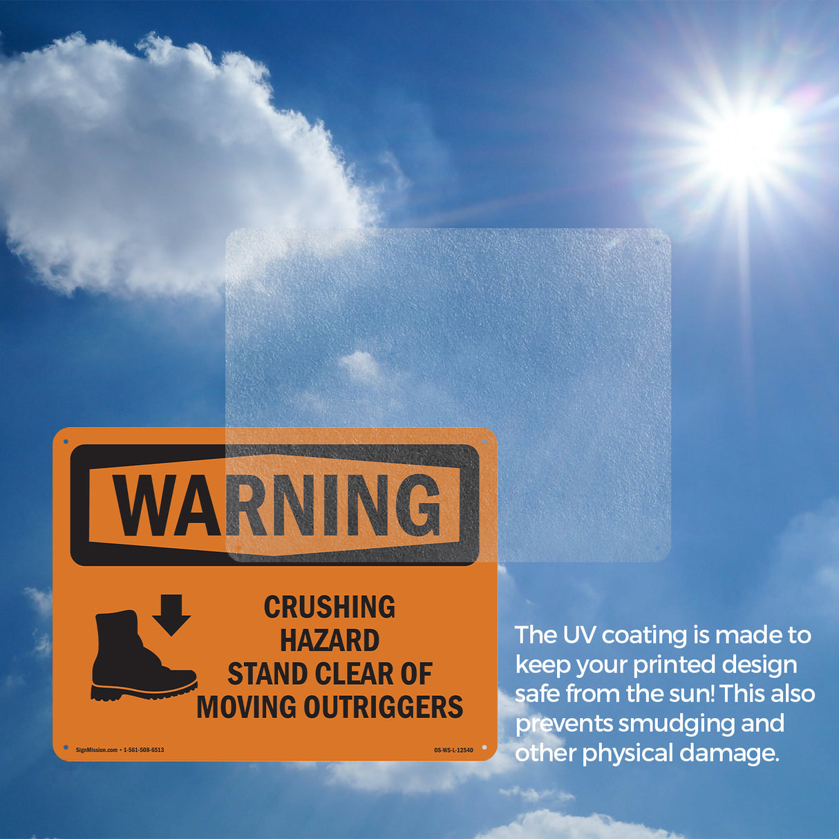 Crushing Hazard Outriggers Stand Clear