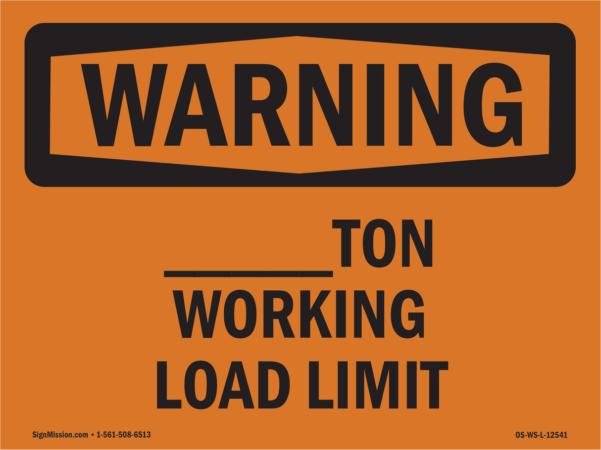 ____Ton Working Load Limit