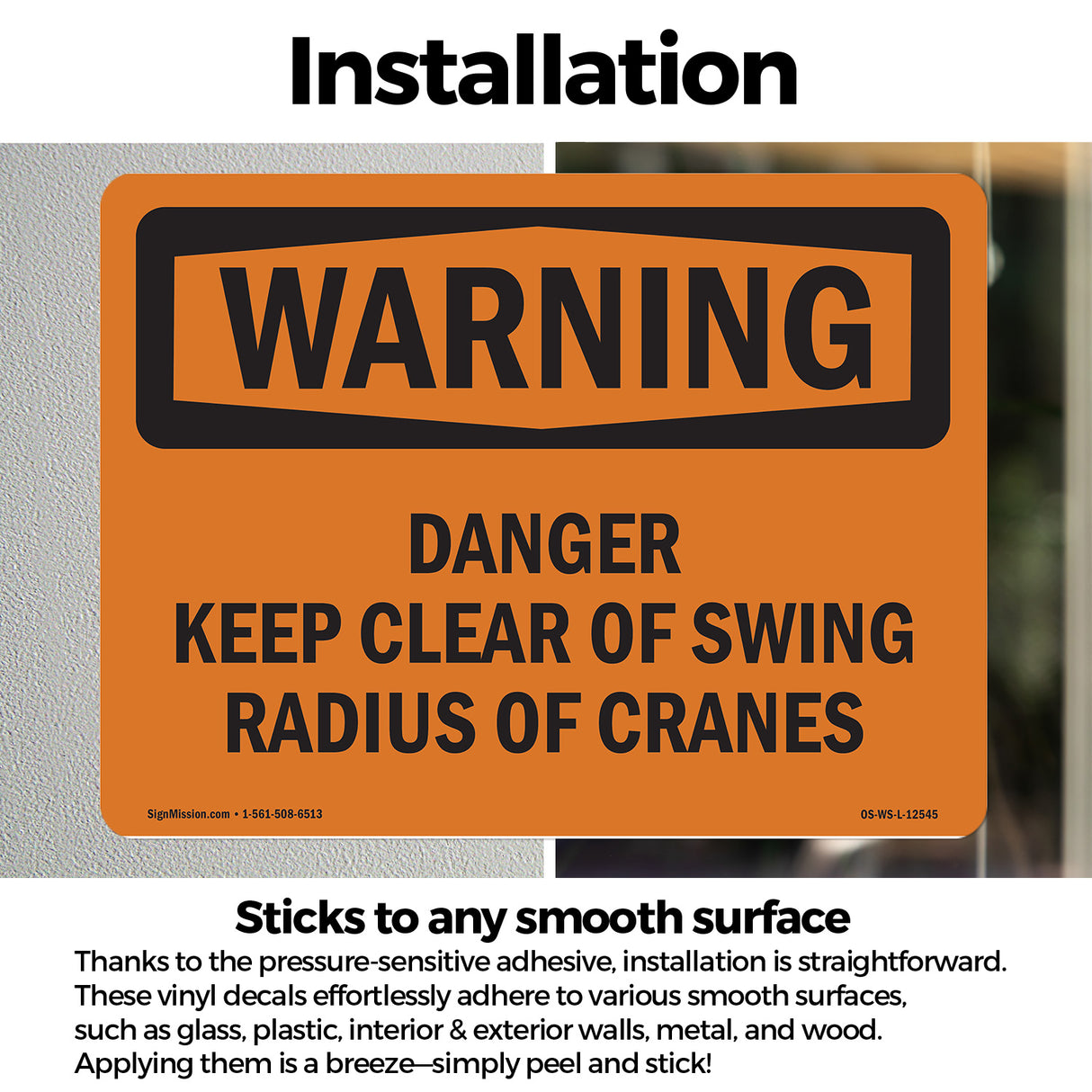 Danger Keep Clear Of Swing Radius