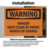 Danger Keep Clear Of Swing Radius