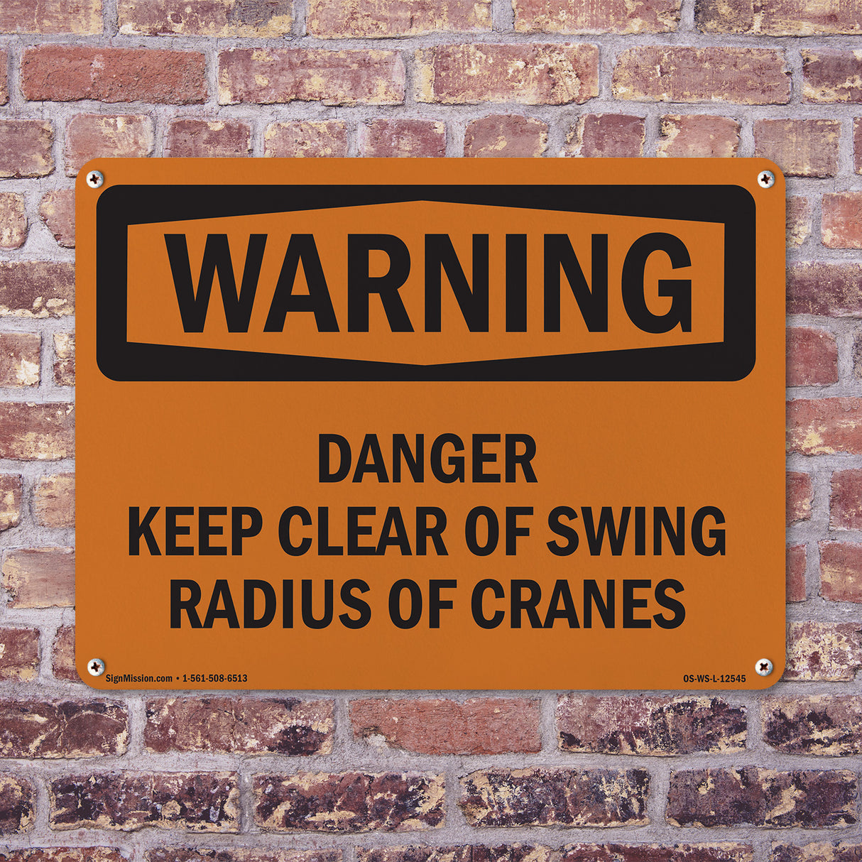 Danger Keep Clear Of Swing Radius