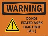 Do Not Exceed Work Load Limit Wll
