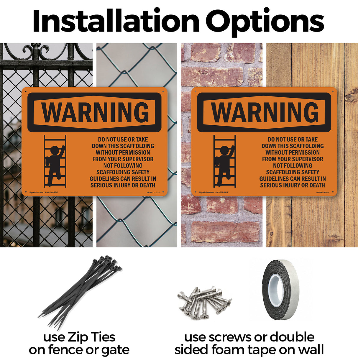 Do Not Use Or Take Down This Scaffolding
