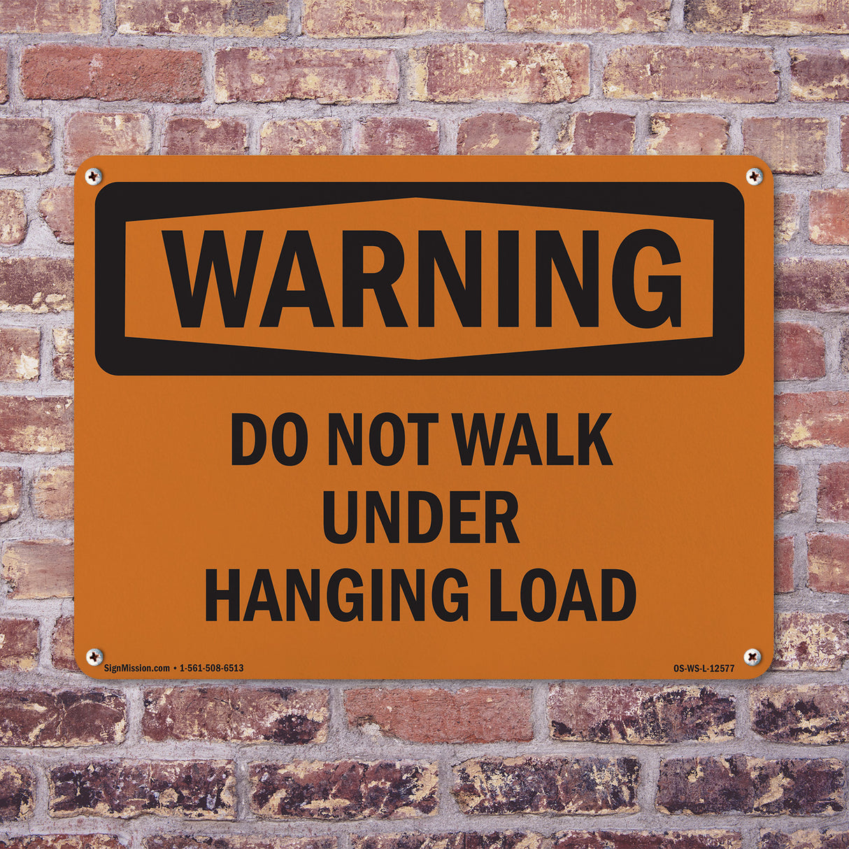 Do Not Walk Under Hanging Load