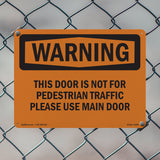 Door Not For Pedestrian Traffic Spanish