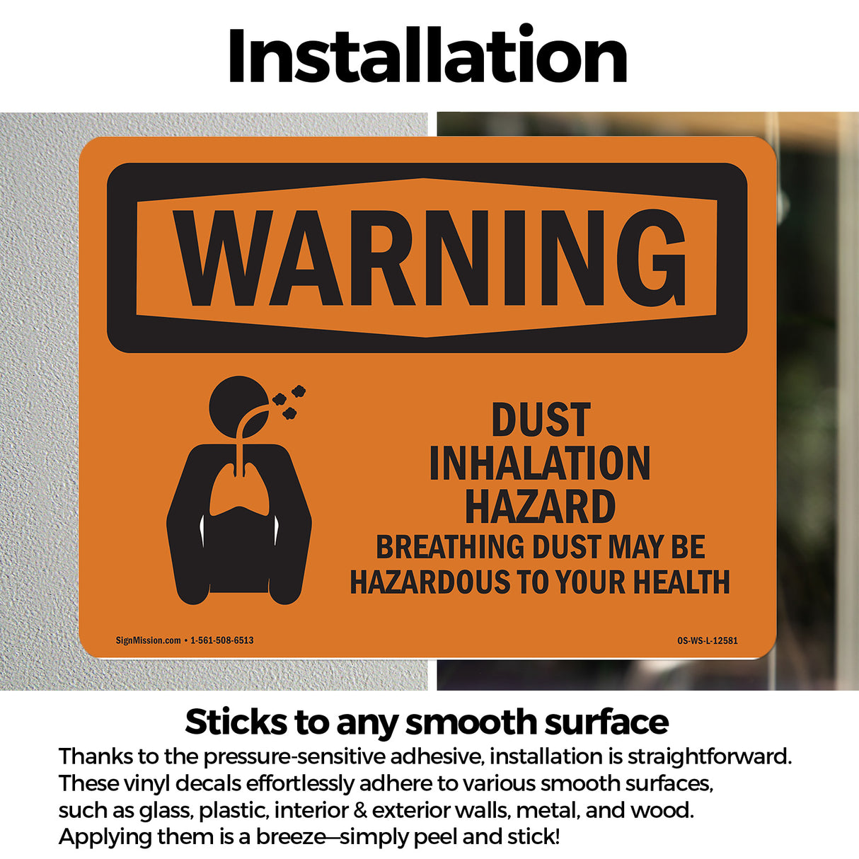 Dust Inhalation Hazard