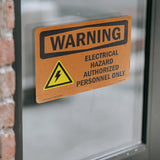 Electrical Hazard Authorized With Symbol